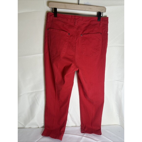 Hannah Denim Red Jeans Women’s Size 10 Stretch Flirty Fun - Picture 4 of 9